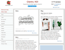 Tablet Screenshot of ihatecilantro.com